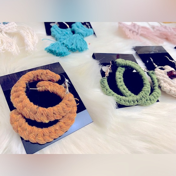 NEW: SOUL Embellishment’s Handcrafted FANCY HÖÖPS
FLOWERY*〰️*WOVEN HOOP EARRINGS - Picture 8 of 16